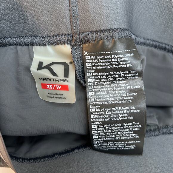 Kari Traa Tone Shorts Grey 2-in-1 Compression Lining Running Workout Women's XS - Picture 4 of 4